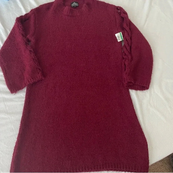 Bundle Knit Sweater Dress Size S Balloon Sleeve Pullover Cozy Fall Winter - Picture 4 of 11
